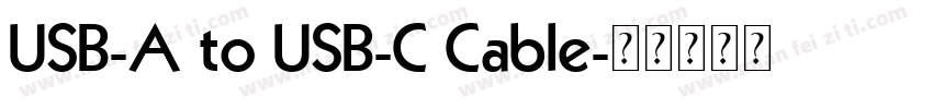 USB-A to USB-C Cable字体转换